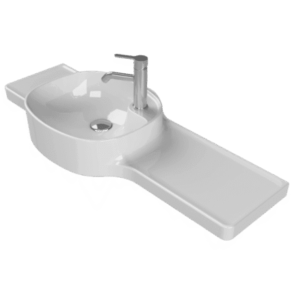 Cerastyle Harmony Etajerli Lavabo 100x37,5 x26,4 cm (soldan hazneli) - VB069S91F003Y01102 - Etajerli Lavabo