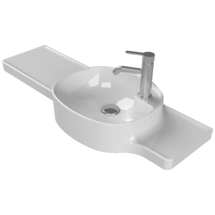 Cerastyle Harmony Etajerli Lavabo 100x37,5x26,4 cm (sağdan hazneli) - VB069S91G003Y01102 - Etajerli Lavabo