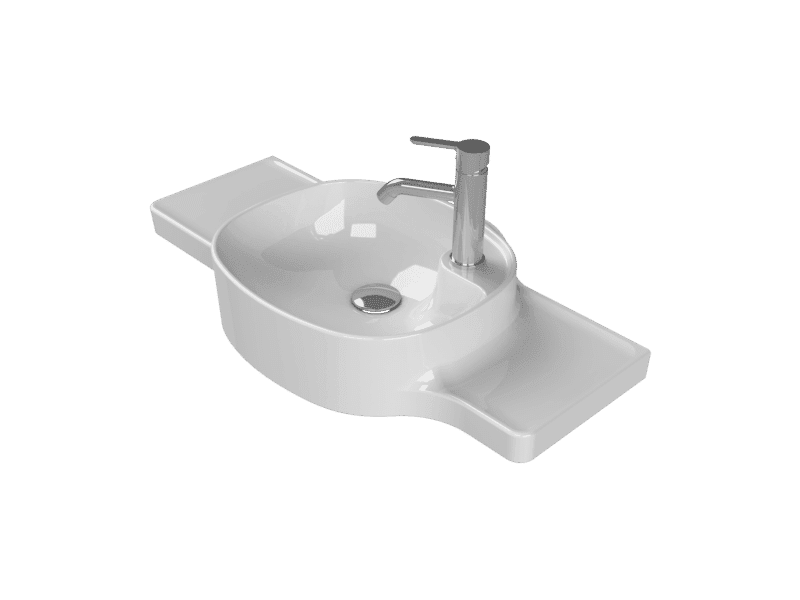Cerastyle Harmony Etajerli Lavabo 80x37,5x26,4 cm