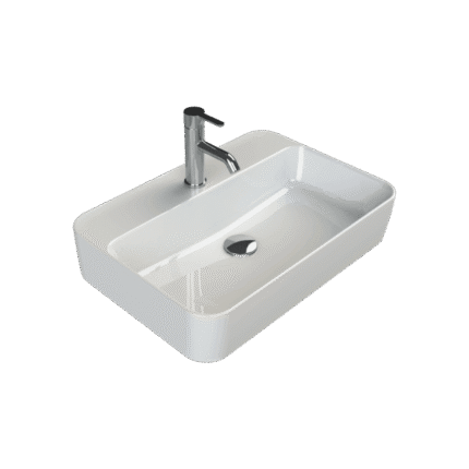 Cerastyle Hera Lavabo Batarya Banklı 60x42 cm - OC017H71U003Y01102 - Tezgah Üstü Lavabo