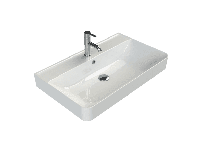 cerastyle hera lavabo batarya bankli 80x48 cm VB017M42U003Y01102 Cerastyle Hera Lavabo Batarya Banklı 80x48 cm - VB017M42U003Y01102 - Tezgah Üstü Lavabo