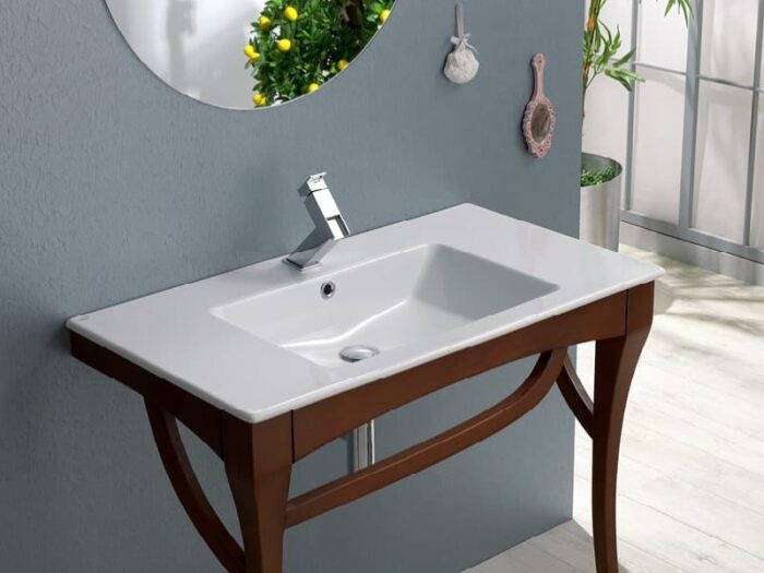 Cerastyle İbiza Etajerli Lavabo 81x51 cm - TB001M82U003Y01103 - Etajerli Lavabo - 2