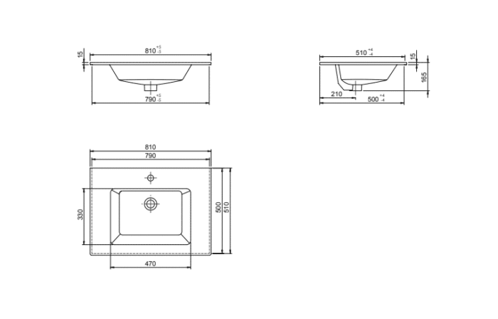 Cerastyle İbiza Etajerli Lavabo 81x51 cm - TB001M82U003Y01103 - Etajerli Lavabo - 3