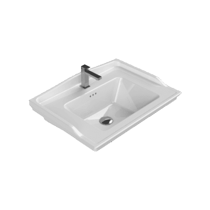 Cerastyle Kapadokya Etajerli Lavabo 65x48 cm