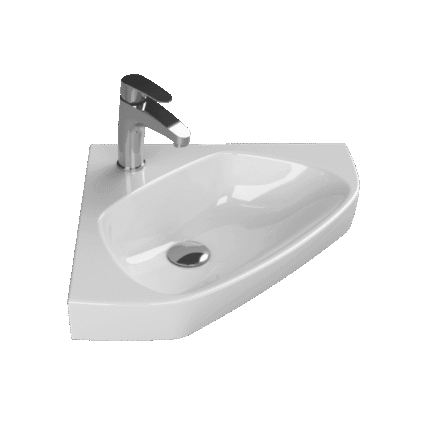 Cerastyle Köşe Lavabo 46 x 46 cm