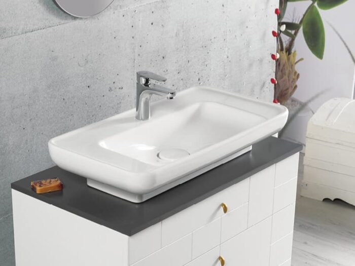 Cerastyle Lal Lavabo 80x42 cm - OC019M11U003Y01102 - Tezgah Üstü Lavabo - 1
