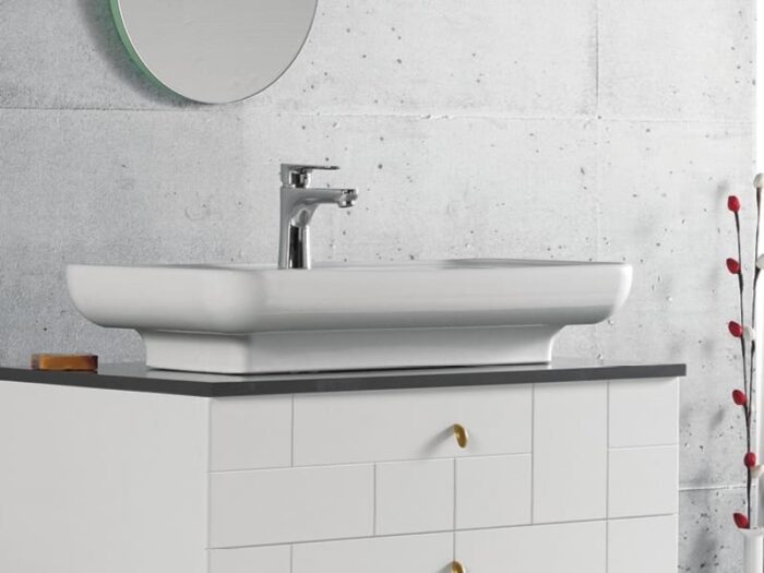 Cerastyle Lal Lavabo 80x42 cm - OC019M11U003Y01102 - Tezgah Üstü Lavabo - 2