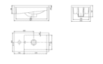 Cerastyle Mini L Lavabo 24 x 42 cm