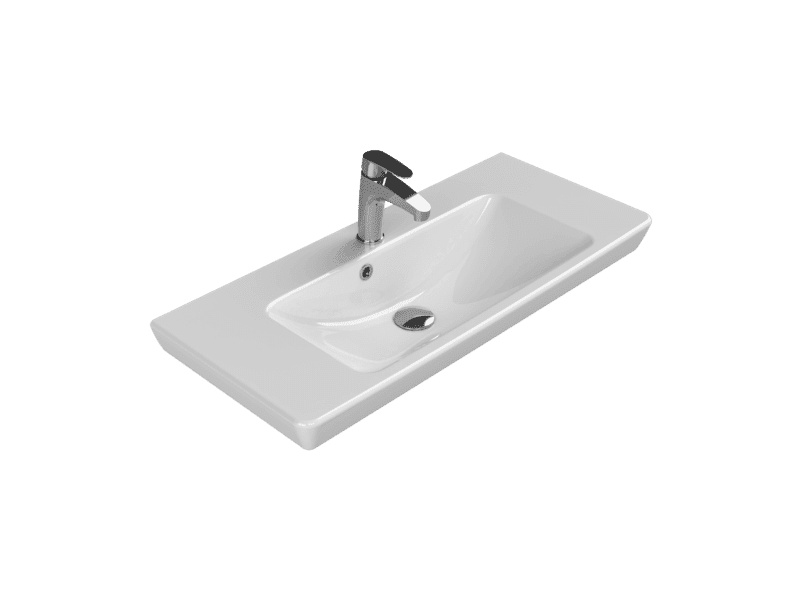 Cerastyle Porto Etajerli Lavabo 85x38 cm