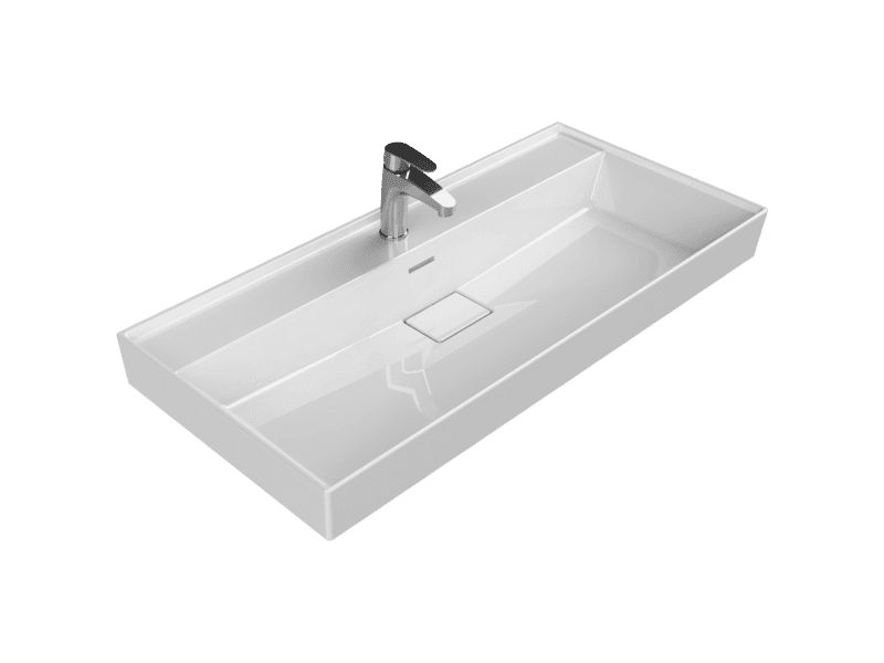 Cerastyle Sharp Etajerli Lavabo 100x48 cm - VB012A32U003Y01102 - Etajerli Lavabo