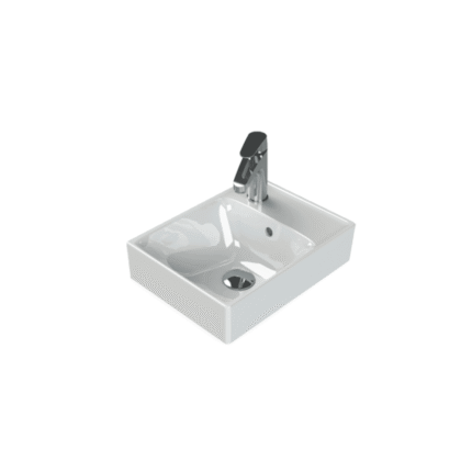Cerastyle Sharp Etajerli Lavabo 40x30 cm - WB012T82U003Y01102 - Etajerli Lavabo