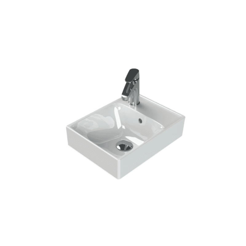 Cerastyle Sharp Etajerli Lavabo 40x30 cm