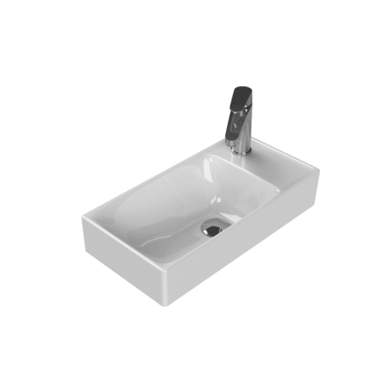 Cerastyle Sharp Etajerli Lavabo 50x25 cm - WB012F22R003Y01102 - Etajerli Lavabo