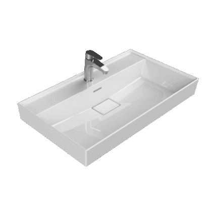 Cerastyle Sharp Etajerli Lavabo 80x48 cm