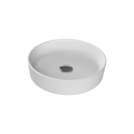 Cerastyle Suit Mat Beyaz Tezgahüstü Lavabo Ø 40 cm - OC065T72W043Y01113 - Tezgah Üstü Lavabo