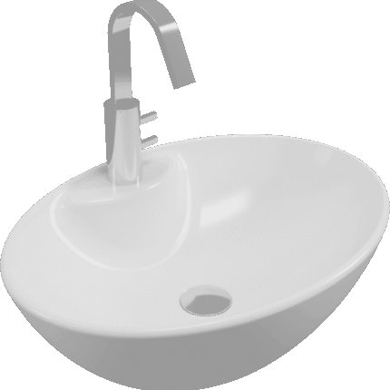 Eca Serel Çanak Lavabo Batarya Delikli 41x55