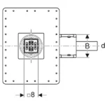 Geberit 90 mm Yer Süzgeci