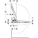 Geberit AquaClean 4000 Otomatik Taharet Sistemi Klozet Kapağı Beyaz