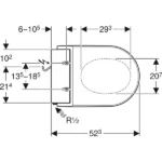 Geberit AquaClean Tuma Comfort Klozet Kapağı Paslanmaz Çelik