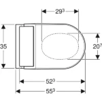 Geberit AquaClean Tuma Comfort Paslanmaz Çelik Asma Klozet