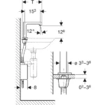 Geberit Brenta Fotoselli Batarya Çift Su Giriş Jeneratör