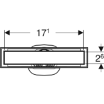 Geberit CleanLine20 Duş Kanalı Kapağı