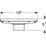 Geberit CleanLine20 Duş Kanalı Kapağı - 154.455.00.1 - Duş Kanalı ve Yer Sifonu - 2