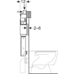 Geberit Gömme Rezervuar Alpha 12 Cm Gövde Alaturka - 109.233.00.2 - Gömme Rezervuarlar - 3