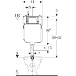 Geberit Gömme Rezervuar Sigma 8 Cm Gövde - 109.791.00.1 - Gömme Rezervuarlar - 2