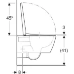 Geberit iCon Square Beyaz Asma Klozet Seti - 501.671.00.1 - Asma Klozet - 2
