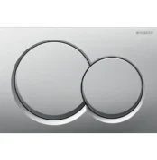 Geberit Kumanda Kapağı Alpha01 Çift Basmalı Mat Krom