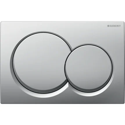 Geberit Kumanda Kapağı Alpha01 Çift Basmalı Mat Krom