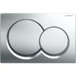 Geberit Kumanda Kapağı Alpha01 Çift Basmalı Parlak Krom - 115.035.21.1 - Kumanda Panelleri (Gömme Rezervuar Butonları)