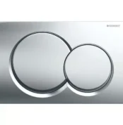 Geberit Kumanda Kapağı Alpha01 Çift Basmalı Parlak Krom - 115.035.21.1 - Kumanda Panelleri (Gömme Rezervuar Butonları)