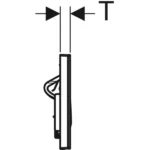 Geberit Kumanda Kapağı Alpha30 Çift Basmalı Beyaz - 115.055.11.1 - Kumanda Panelleri (Gömme Rezervuar Butonları) - 3