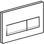 Geberit Kumanda Kapağı Alpha50 Çift Basmalı Beyaz - 115.060.11.1 - Kumanda Panelleri (Gömme Rezervuar Butonları) - 1