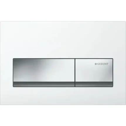 Geberit Kumanda Kapağı Alpha50 Çift Basmalı Beyaz - 115.060.11.1 - Kumanda Panelleri (Gömme Rezervuar Butonları)
