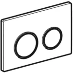 Geberit Kumanda Kapağı Omega20 Çift Basmalı Parlak/ Mat / Parlak - 115.085.KH.1 - Kumanda Panelleri (Gömme Rezervuar Butonları) - 1