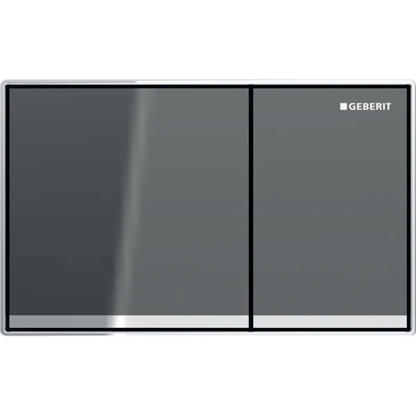 Geberit Kumanda Kapağı Omega60 Çift Basmalı Antrasit Cam Geberit Kumanda Kapağı Omega60 Çift Basmalı Antrasit Cam - 115.081.JK.1 - Kumanda Panelleri (Gömme Rezervuar Butonları)