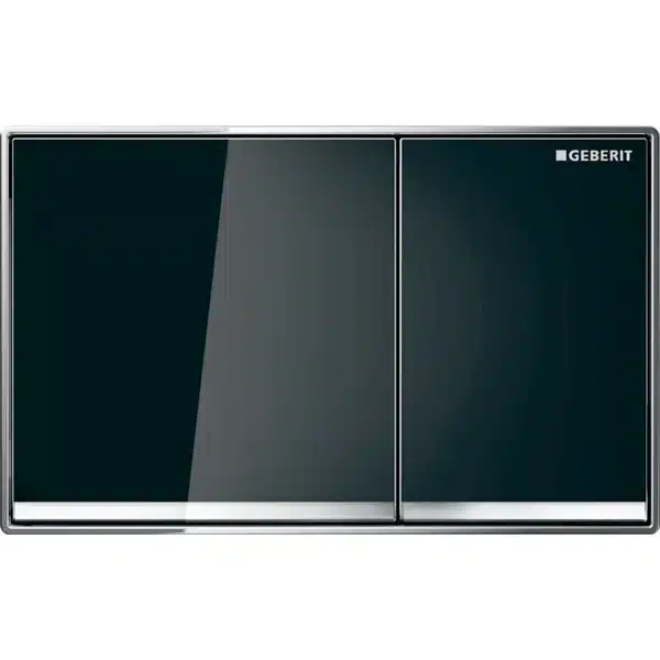 Geberit Kumanda Kapağı Omega60 Çift Basmalı Siyah Cam Geberit Kumanda Kapağı Omega60 Çift Basmalı Siyah Cam - 115.081.SJ.1 - Kumanda Panelleri (Gömme Rezervuar Butonları)