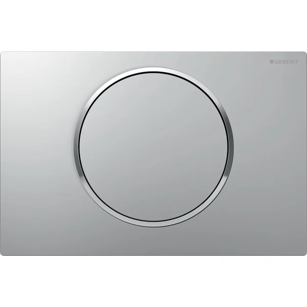 Geberit Kumanda Kapağı Sigma 10 Tek Basmalı Mat Krom / Parlak Geberit Kumanda Kapağı Sigma 10 Tek Basmalı Mat Krom / Parlak