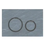 Geberit Kumanda Kapağı Sigma21 Çift Basmalı Arduvaz / Siyah Krom