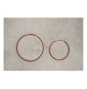 Geberit Kumanda Kapağı Sigma21 Çift Basmalı Beton / Bronz - 115.650.JV.1 - Kumanda Panelleri (Gömme Rezervuar Butonları)