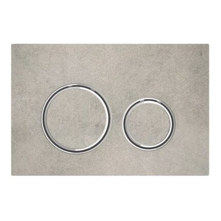 Geberit Kumanda Kapağı Sigma21 Çift Basmalı Beton / Krom - 115.884.JV.1 - Kumanda Panelleri (Gömme Rezervuar Butonları)