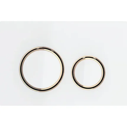 Geberit Kumanda Kapağı Sigma21 Çift Basmalı Beyaz Cam / Bronz - 115.650.SI.1 - Kumanda Panelleri (Gömme Rezervuar Butonları)