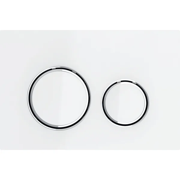 Geberit Kumanda Kapağı Sigma21 Çift Basmalı Beyaz Cam / Krom Geberit Kumanda Kapağı Sigma21 Çift Basmalı Beyaz Cam / Krom - 115.884.SI.1 - Kumanda Panelleri (Gömme Rezervuar Butonları)