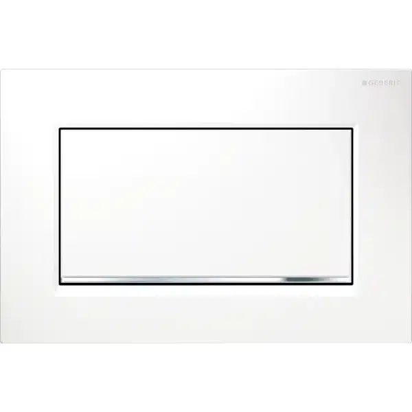 Geberit Kumanda Kapağı Sigma30 Tek Basmalı Beyaz / Parlak / Beyaz Geberit Kumanda Kapağı Sigma30 Tek Basmalı Beyaz / Parlak / Beyaz