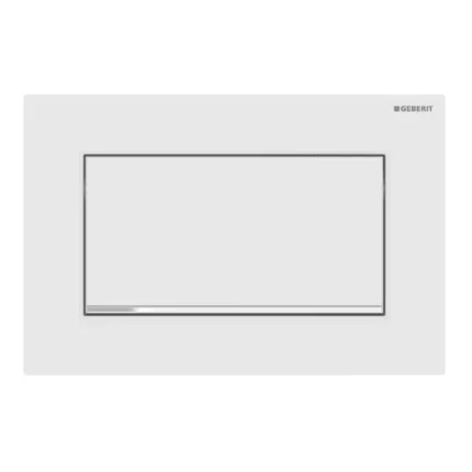 Geberit Kumanda Kapağı Sigma30 Tek Basmalı Mat Beyaz / Parlak - 115.893.JT.1 - Kumanda Panelleri (Gömme Rezervuar Butonları)