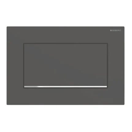 Geberit Kumanda Kapağı Sigma30 Tek Basmalı Mat Siyah / Parlak - 115.893.14.1 - Kumanda Panelleri (Gömme Rezervuar Butonları)
