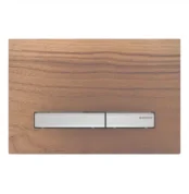 Geberit Kumanda Kapağı Sigma50 Çift Basmalı Ahşap / Krom